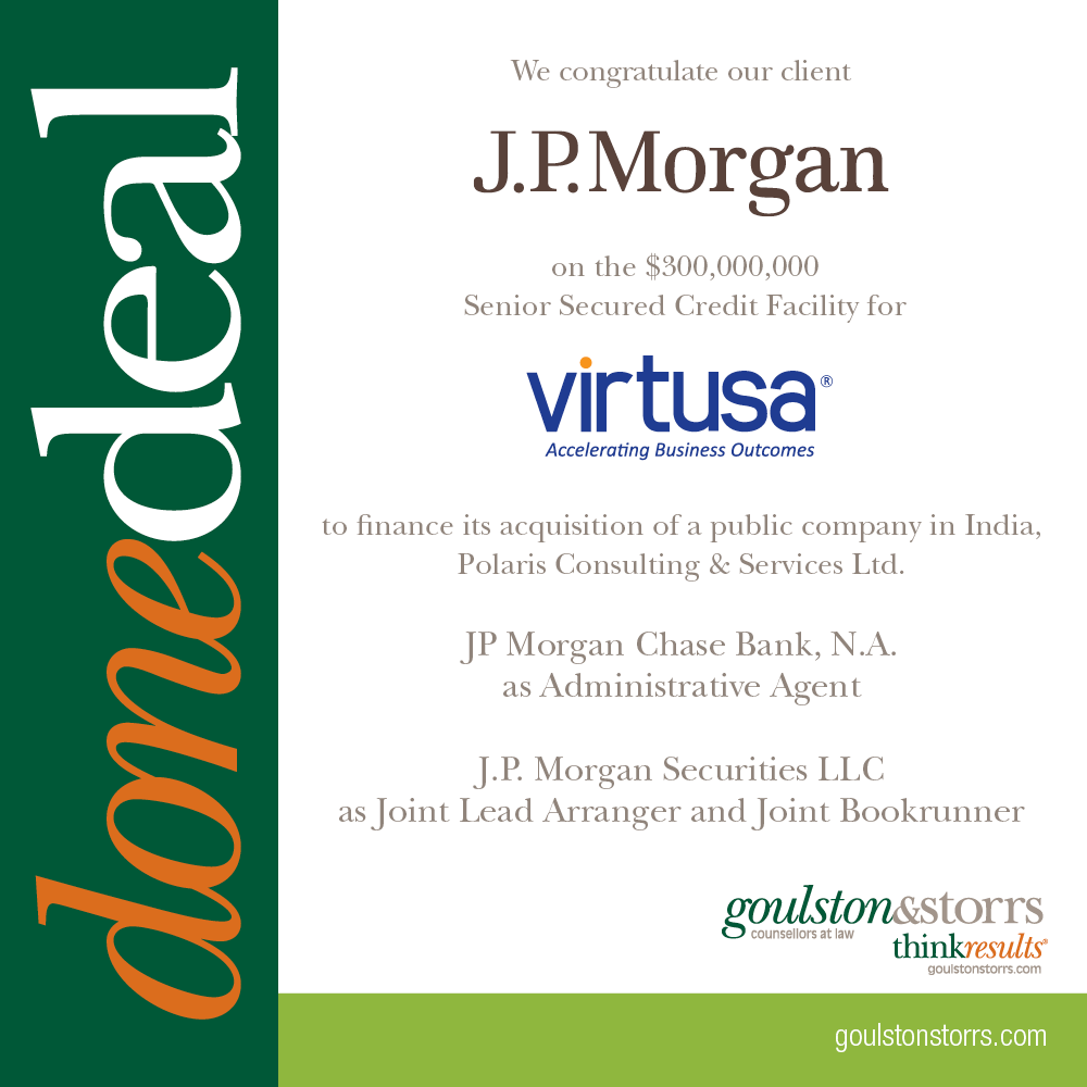 Done Deal: J.P. Morgan, Virtusa