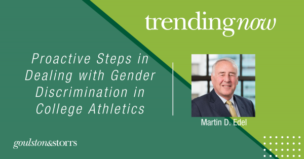 Proactive Steps In Dealing With Gender Discrimination In College Athletics